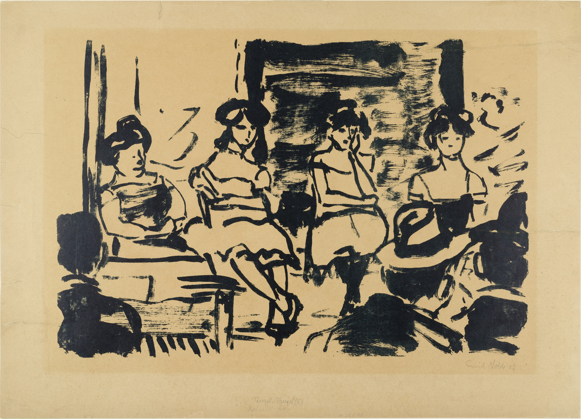 Emil Nolde. Tingel-Tangel II (Tingel-Tangel II)