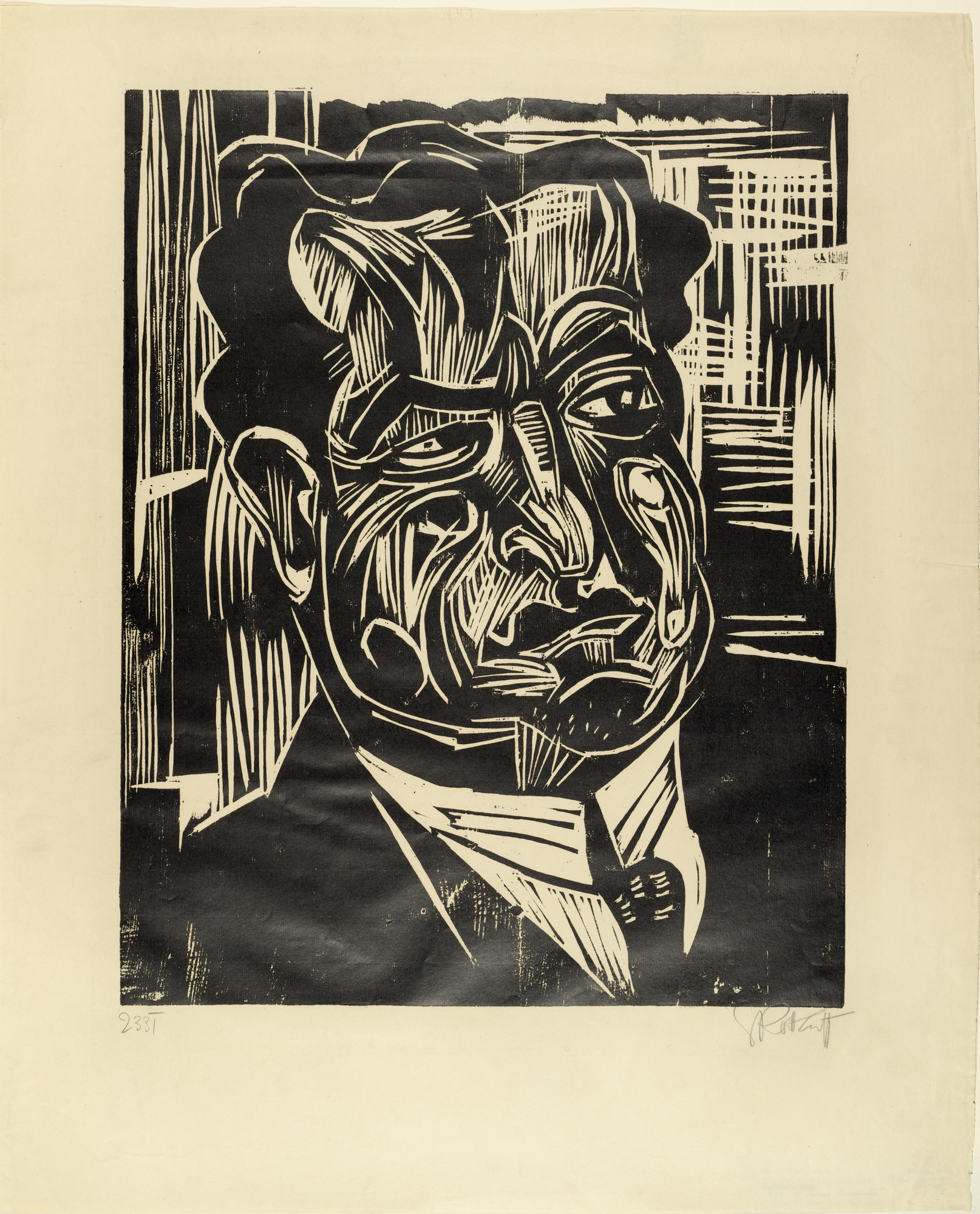 Karl Schmidt-Rottluff. Portrait of H. Robinson (Bildnis H