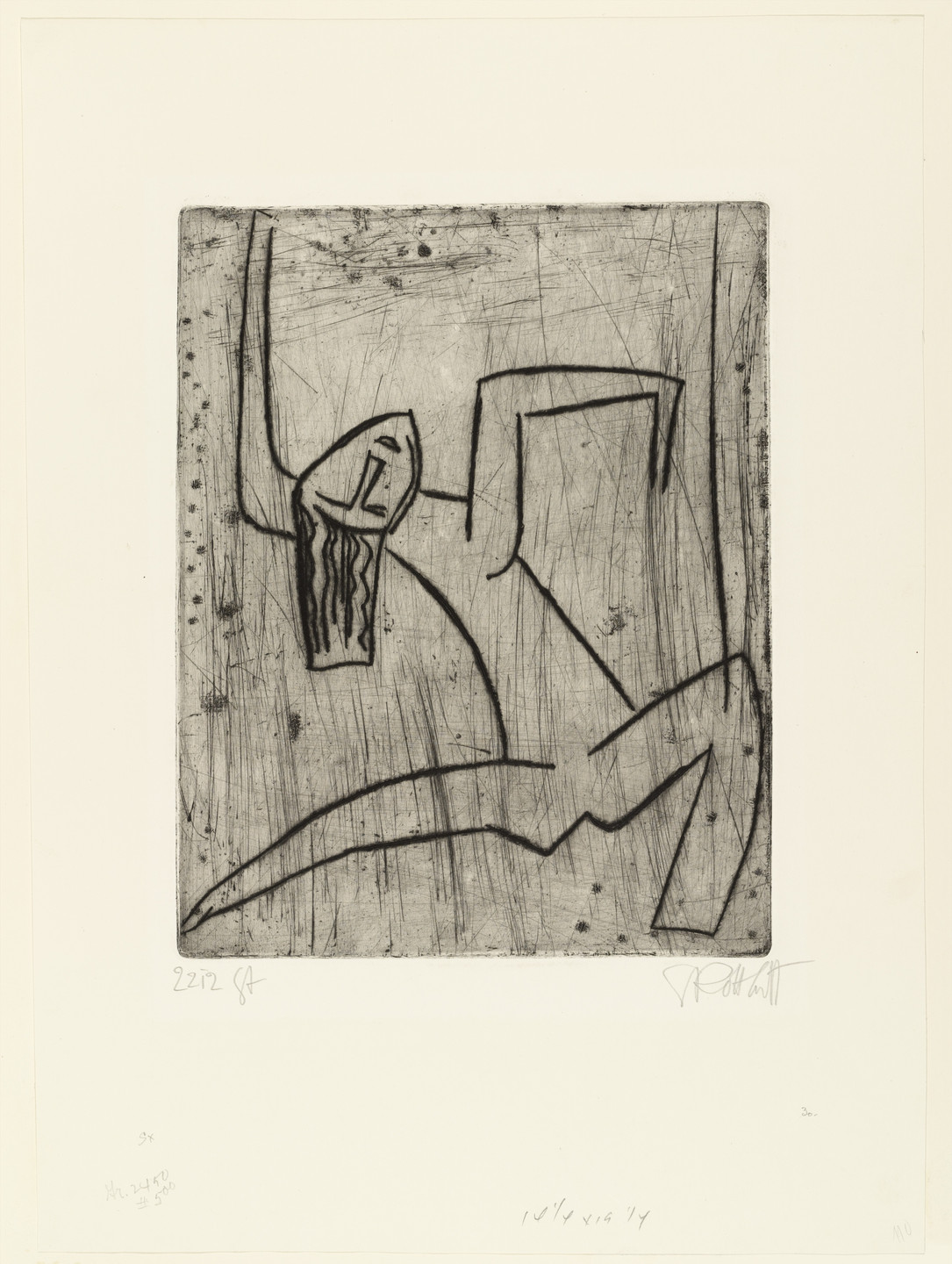 Karl Schmidt-Rottluff. Dancer III (Tänzerin III). (1922)