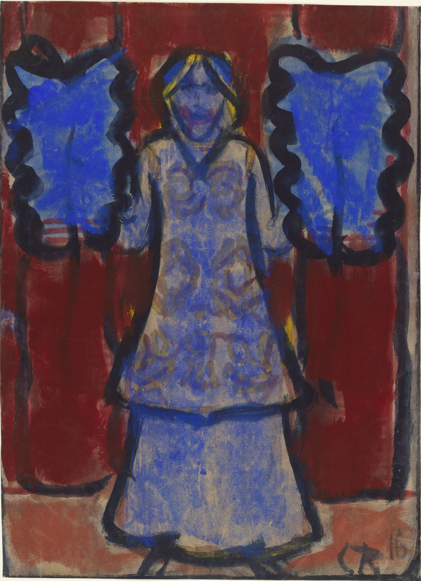 Christian Rohlfs. Blue Fan Dancer