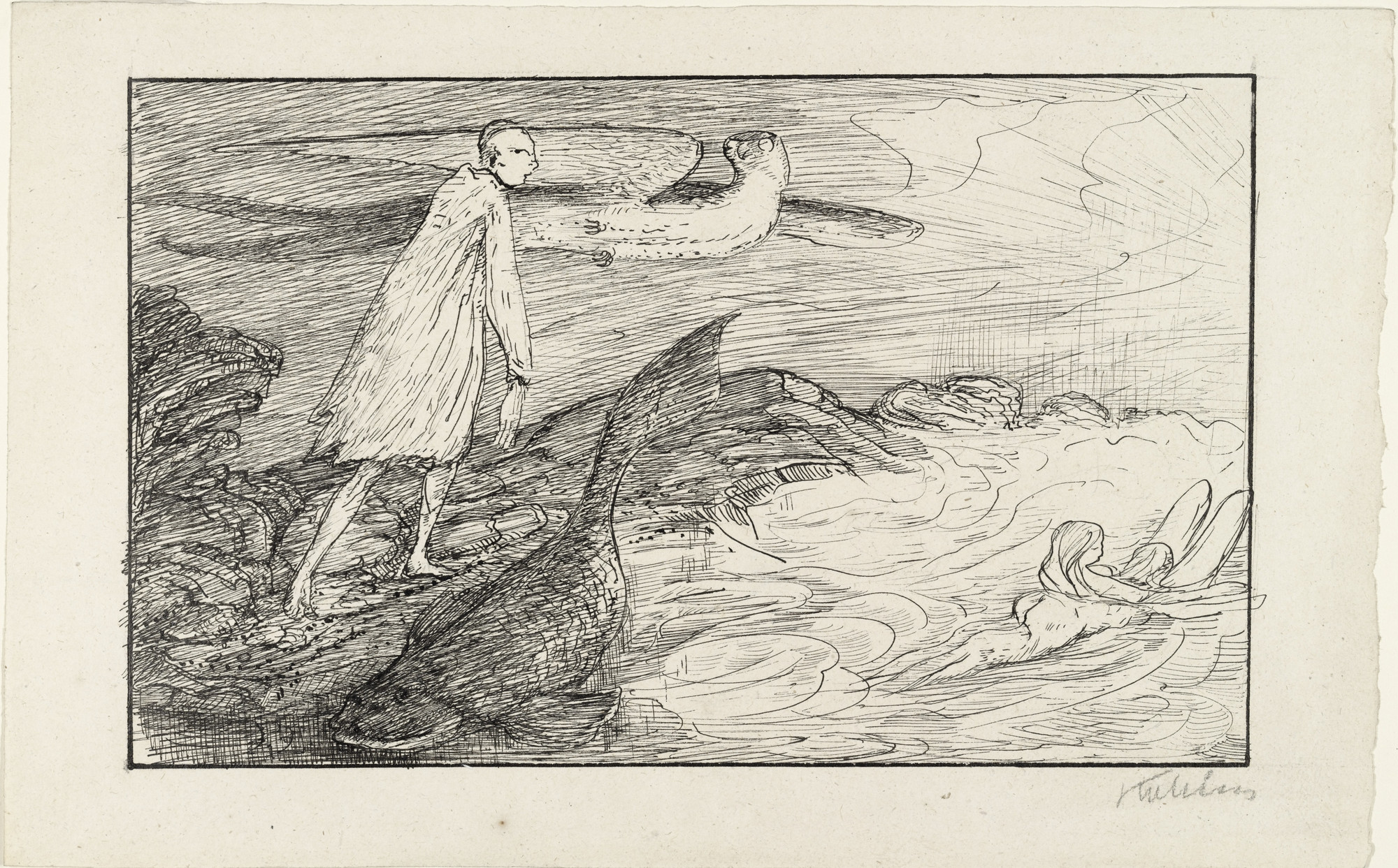 Alfred Kubin. In a Dream (Im Traum). c. 1903