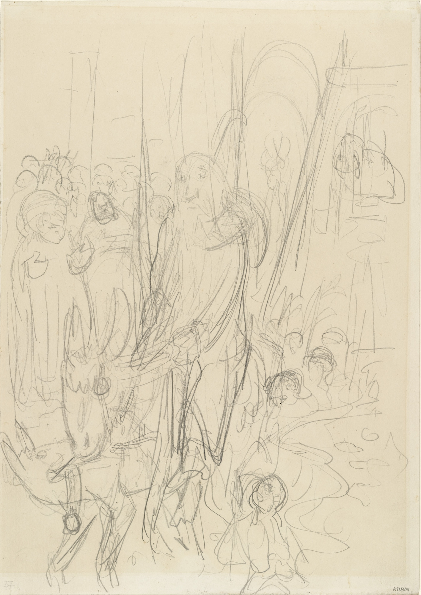 Alfred Kubin. Christ's Entry into Jerusalem (Der Einzug in Jerusalem)