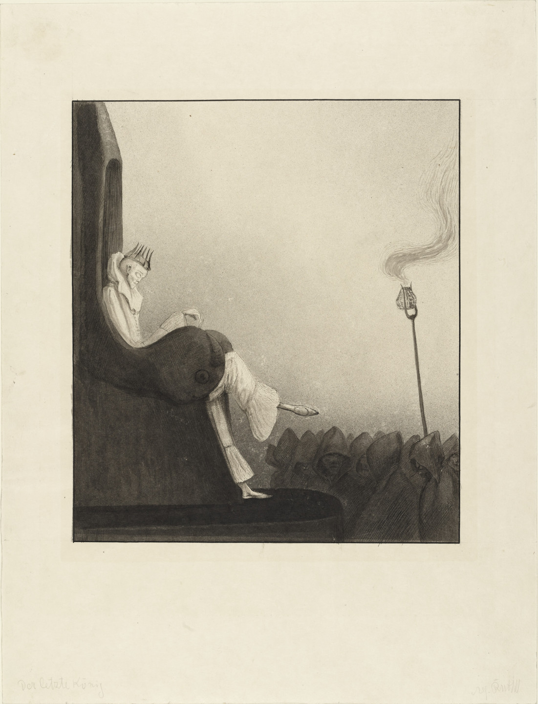 Alfred Kubin. The Last King (Der Letzte König). (c. 1900-03)