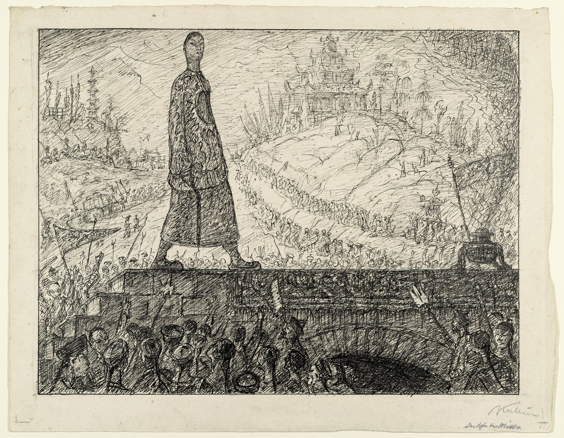 Alfred Kubin. The Emperor of China. (c. 1910)