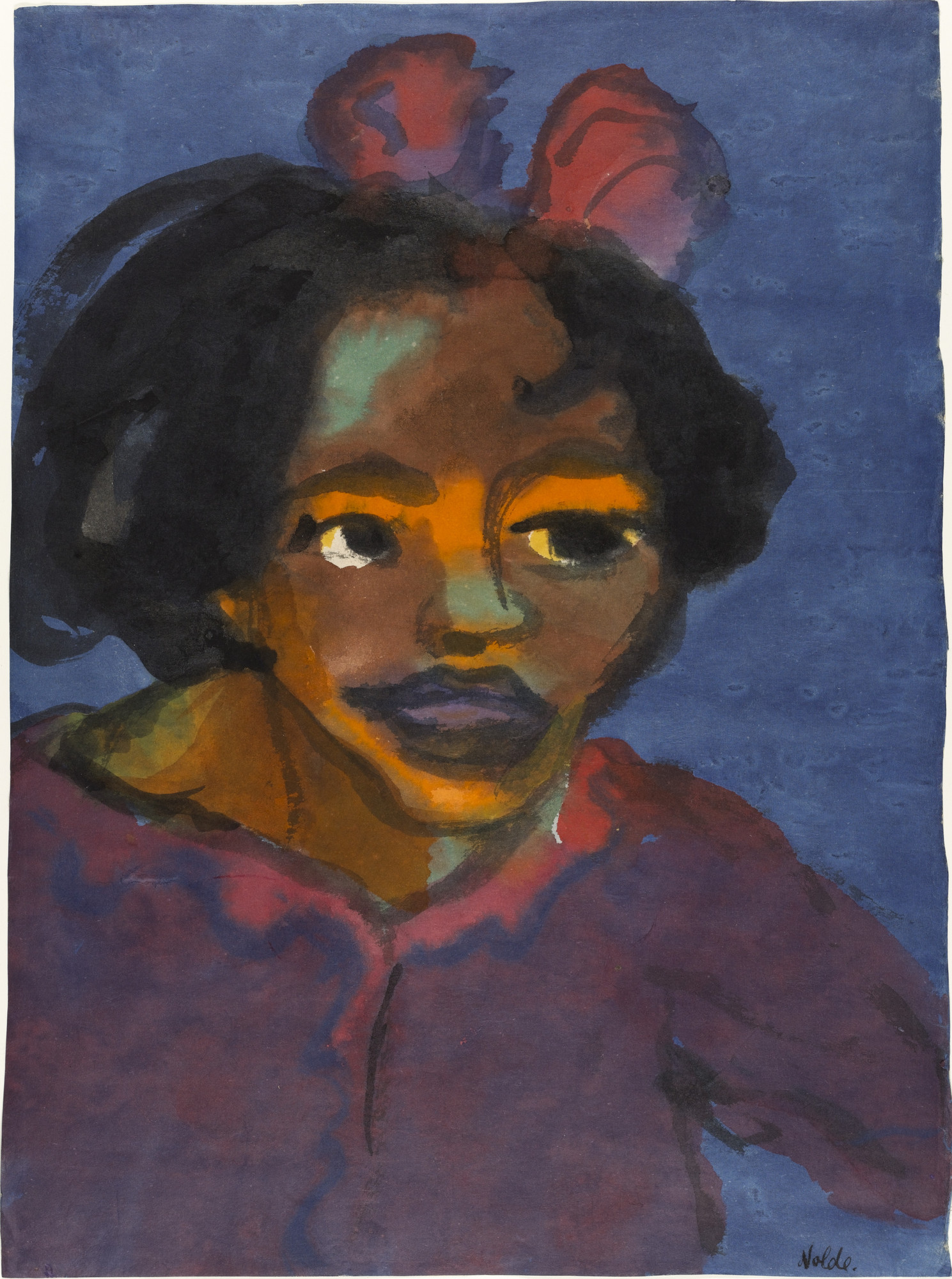 Emil Nolde. Gypsy Girl (Zigeunermädchen)