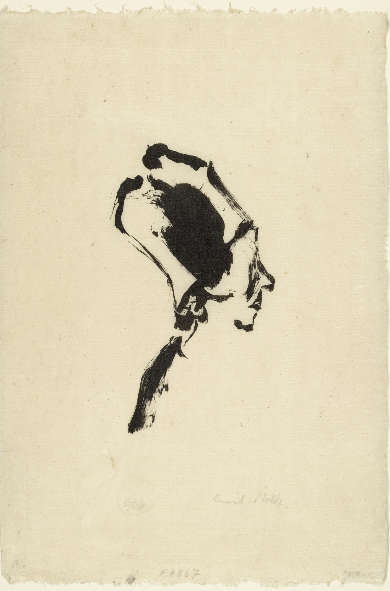 Emil Nolde. Profile III (Profil III)