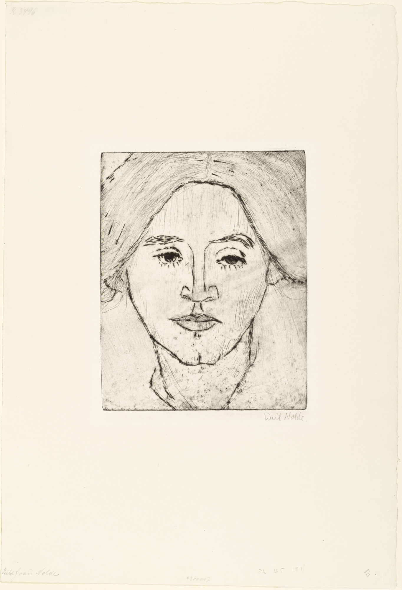 Emil Nolde. Mrs. N. (Mrs. Ada Nolde) [Frau N. (Frau Ada Nolde)]