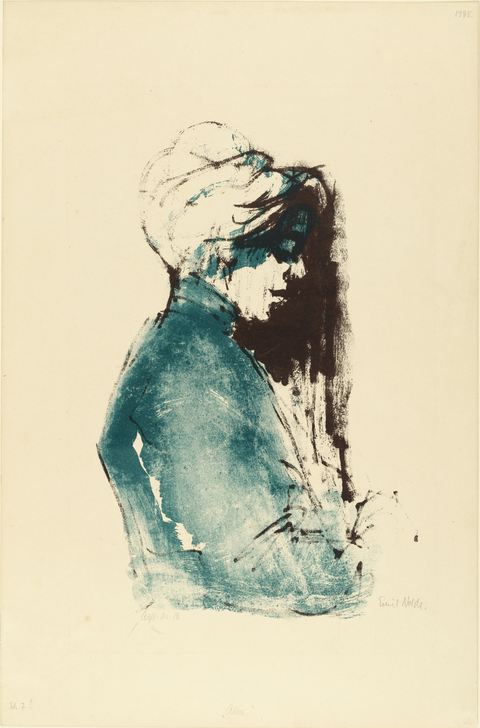 Emil Nolde. Alice. (1907, printed 1915)