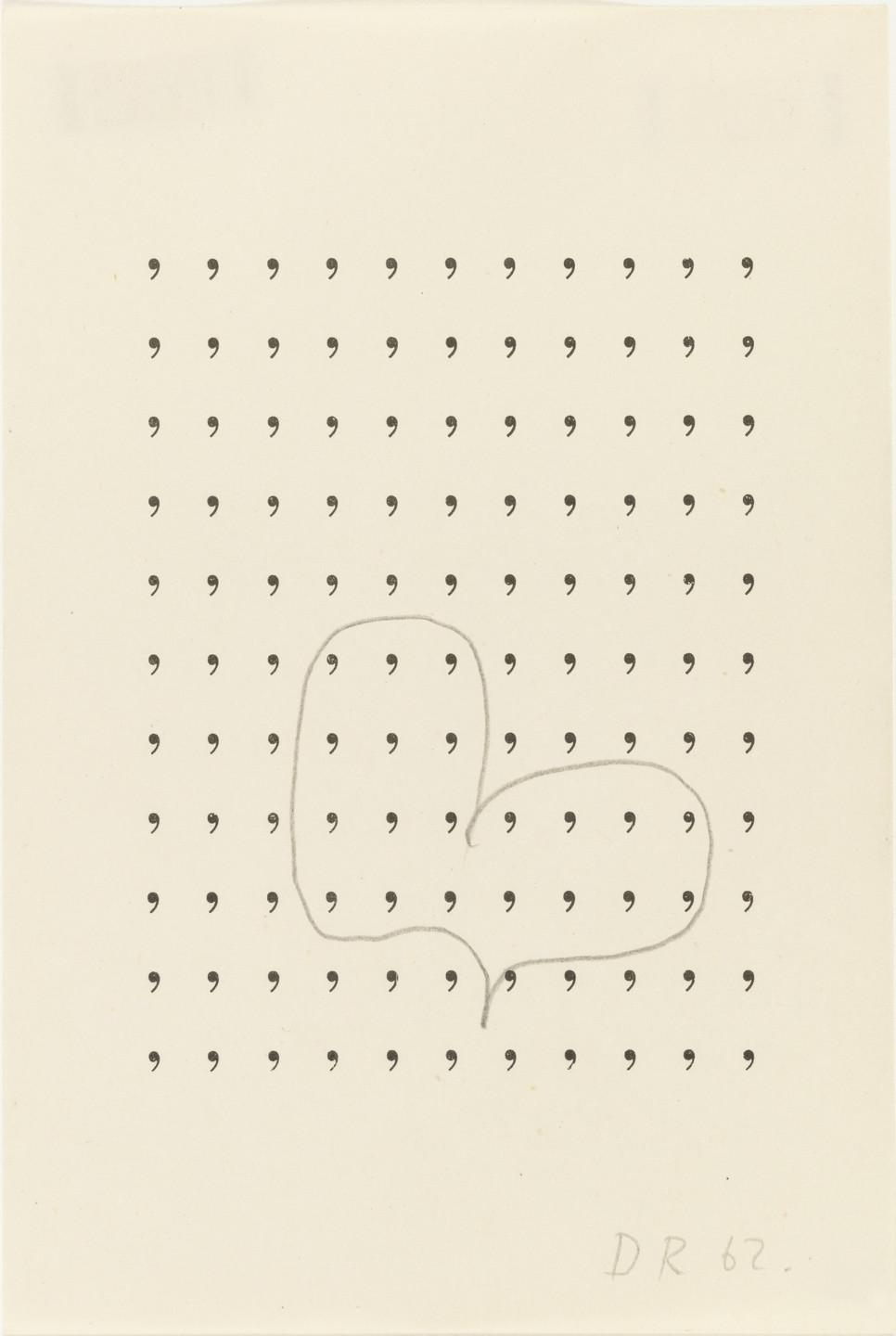 Dieter Roth. Stupidogramm (Stupidogram). 1962