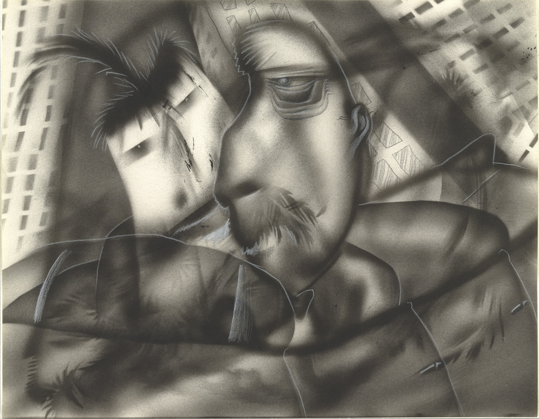Jim Shaw. Nearsighted Couple on a Sunday Drive. (1981)