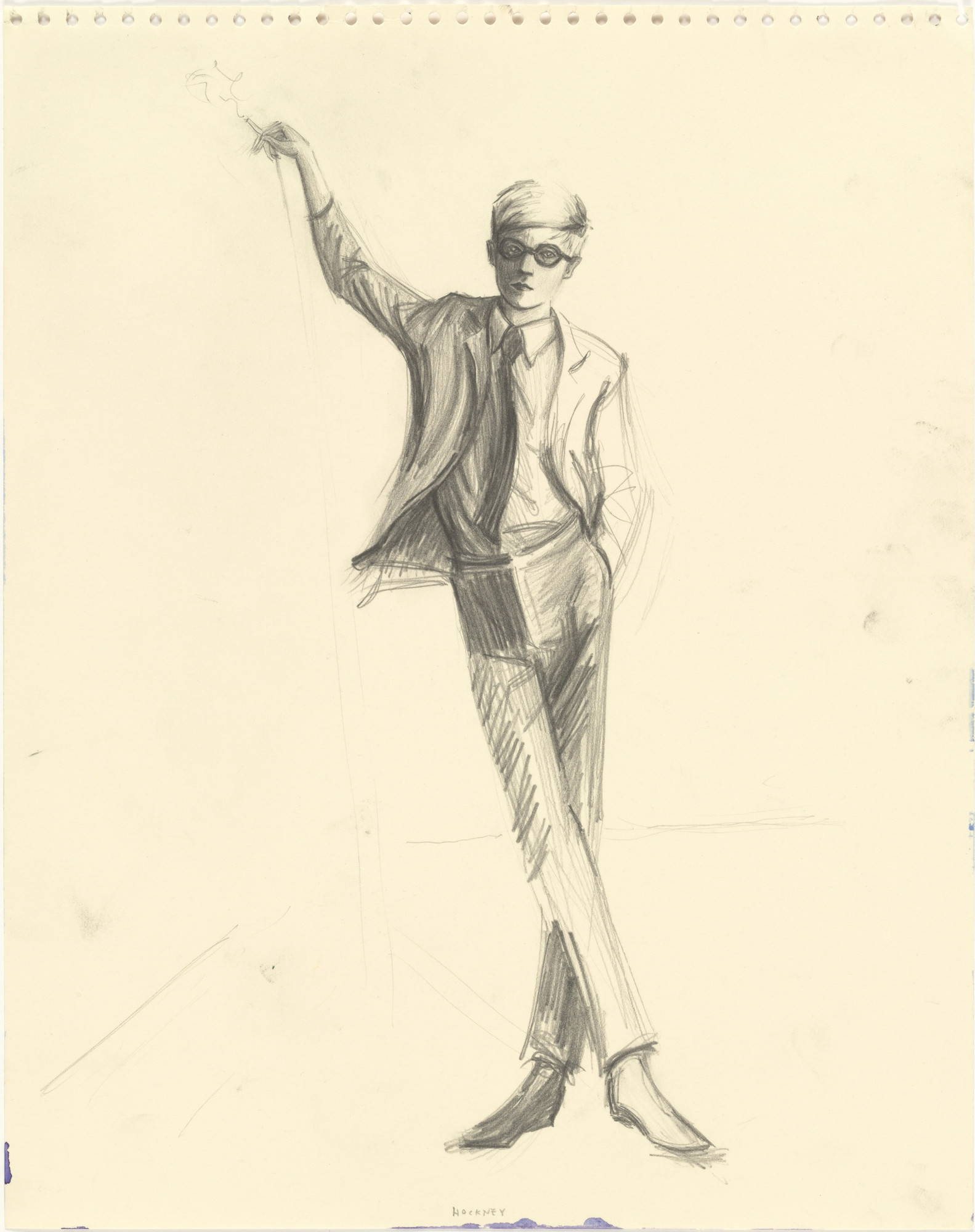 Elizabeth Peyton. Hockney at the RCA. (1997) | MoMA