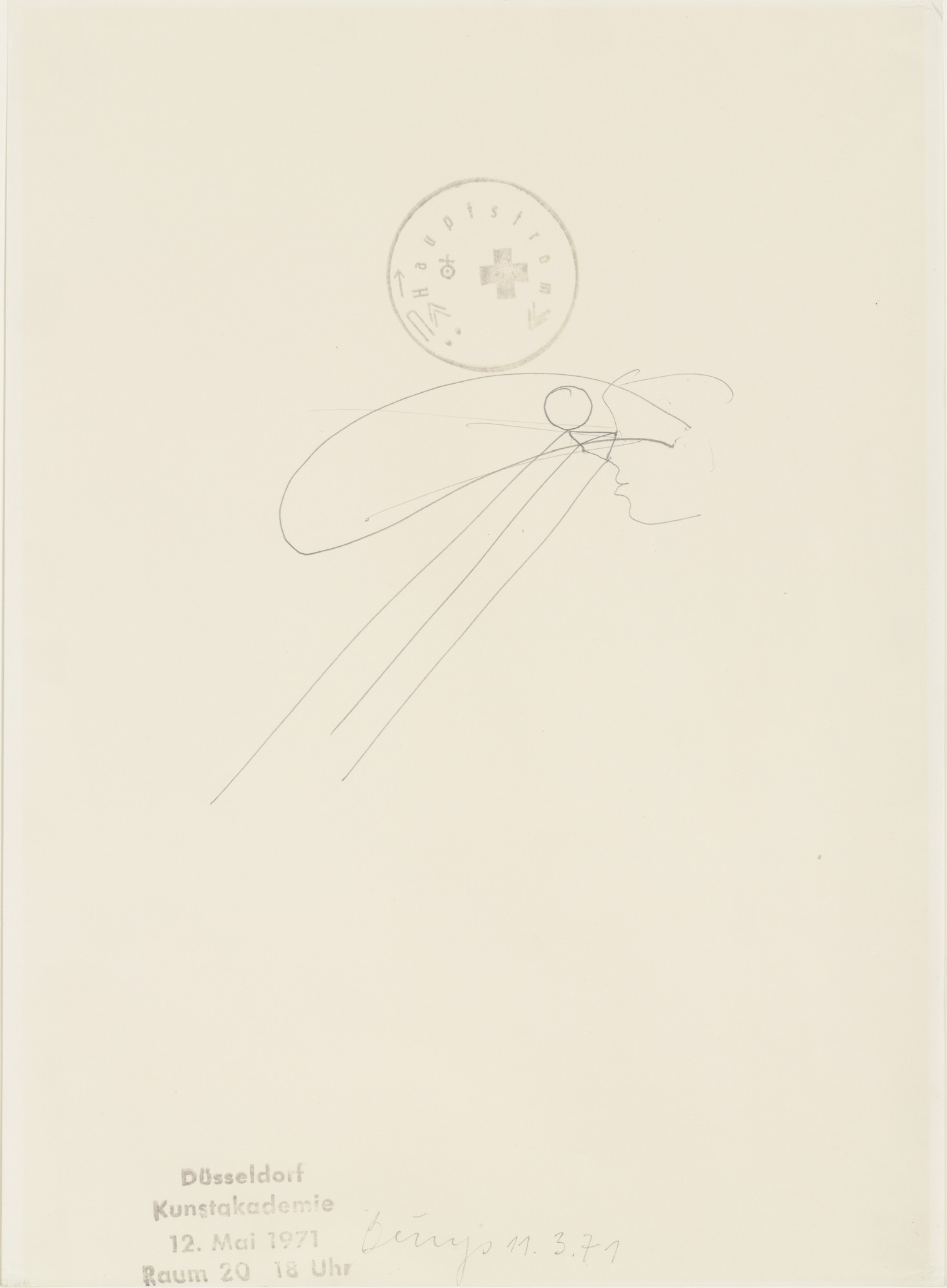 Joseph Beuys. Head with Ray-Shaped Protrusions (Kopf mit strahlenförmigen Ausformungen)