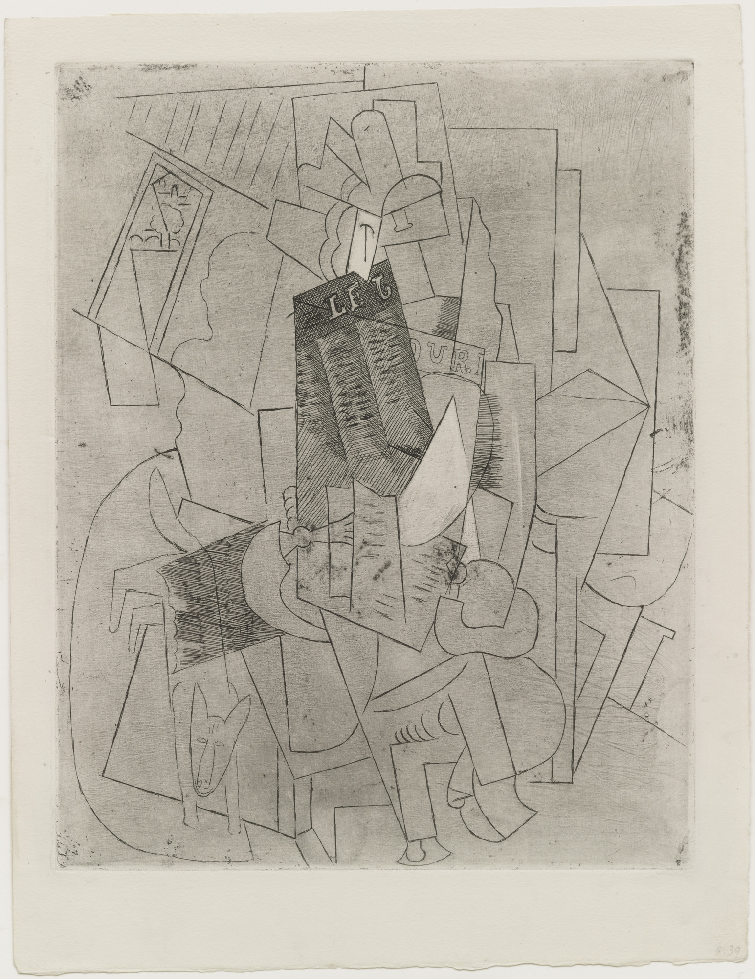 Pablo Picasso. Man with Dog (L'Homme au chien)