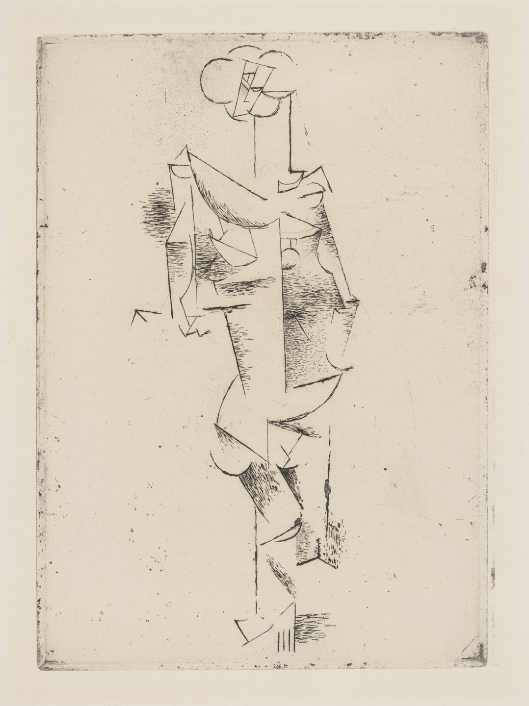 Pablo Picasso. Mademoiselle Léonie (plate, folio 10) from Saint Matorel. 1910, published 1911