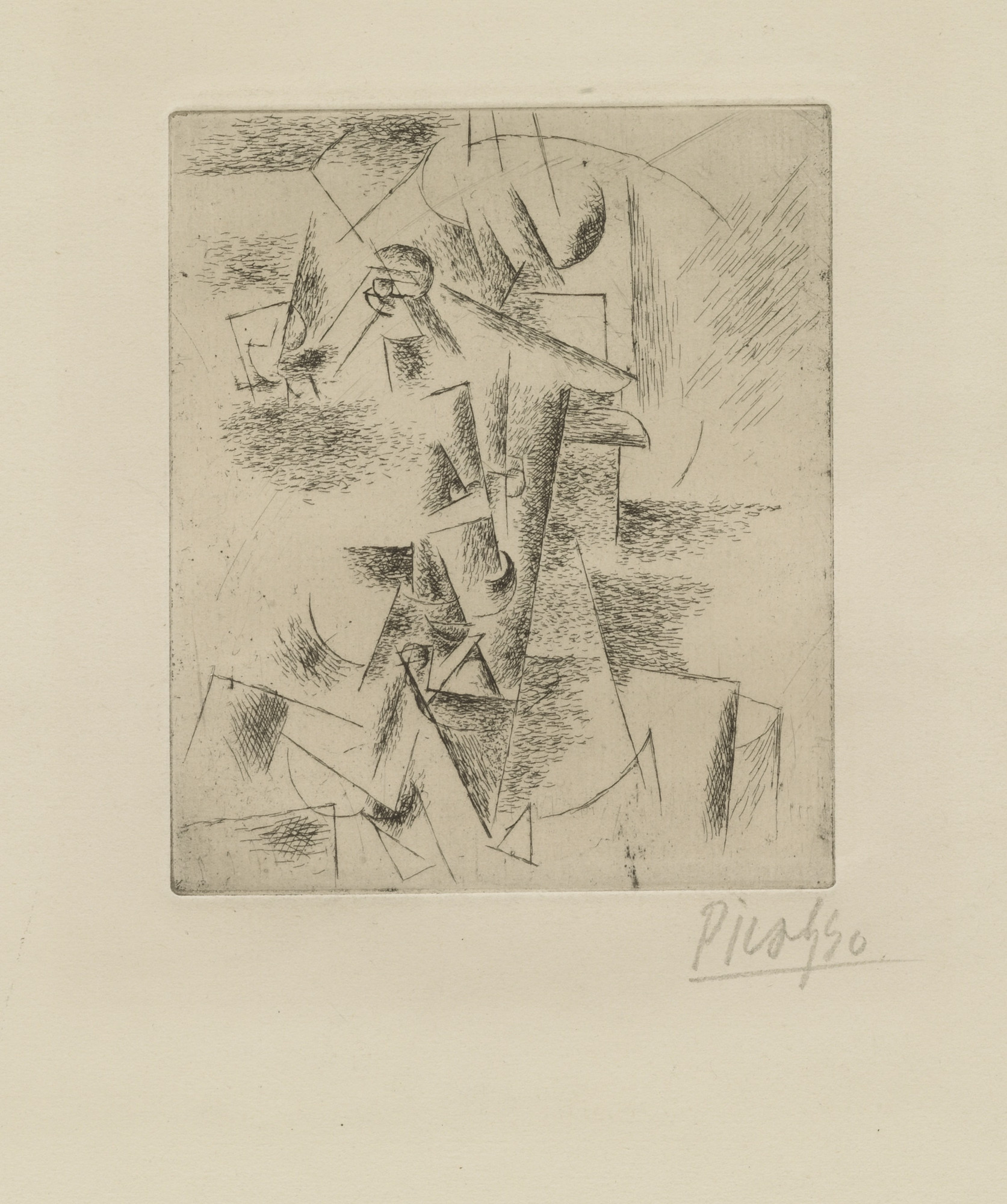 Pablo Picasso. Head of a Man with Pipe (Tête d'homme à la pipe)