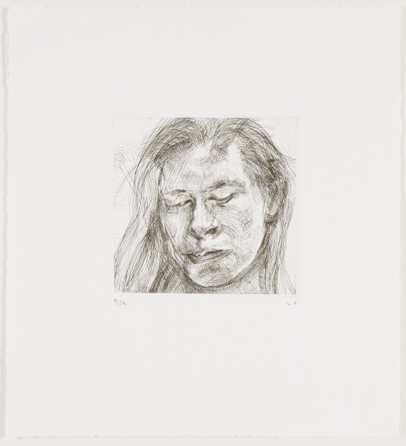 Lucian Freud. Head of a Girl I. 1982