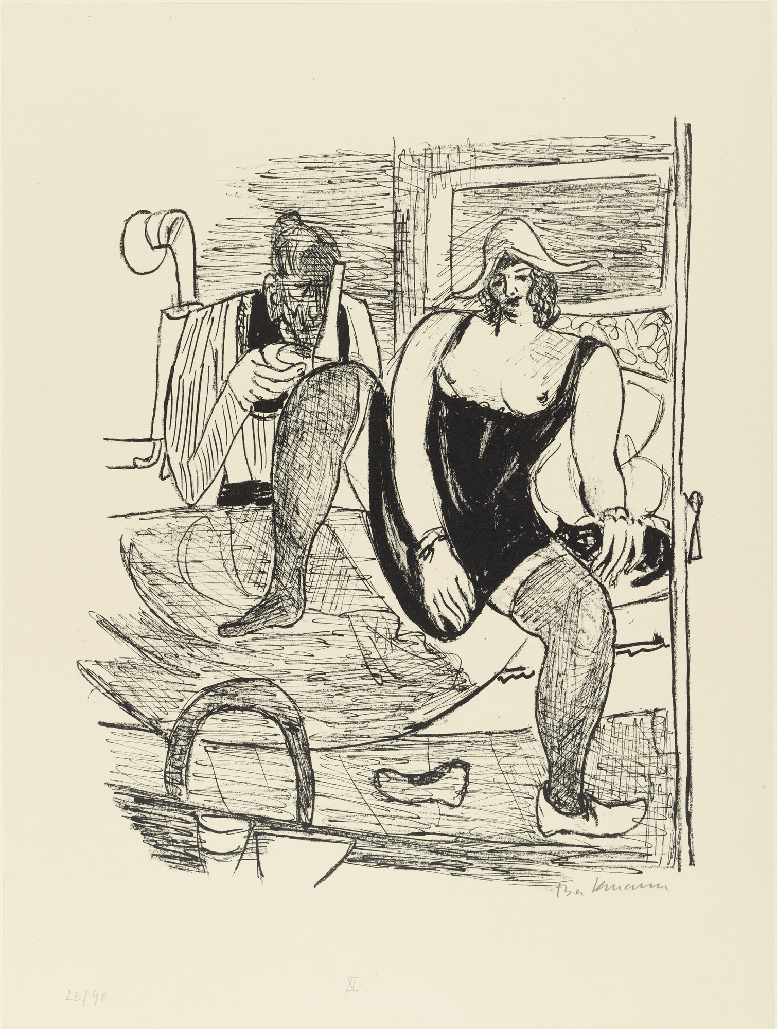 Max Beckmann. Morning (Der Morgen) from Day and Dream