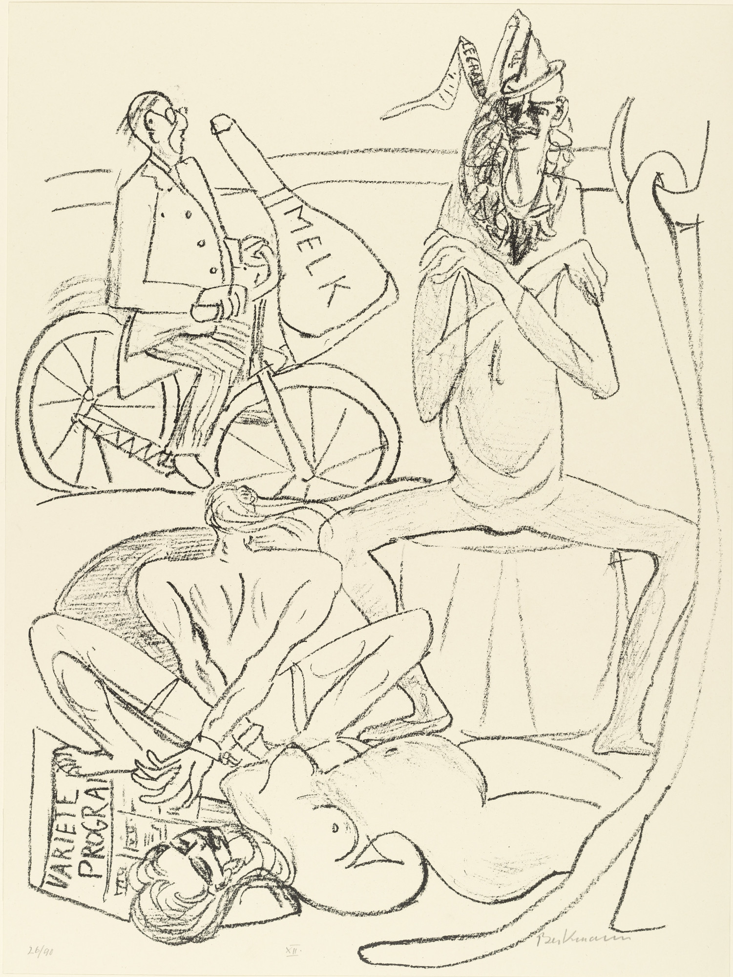 Max Beckmann. Circus (Zirkus) from Day and Dream