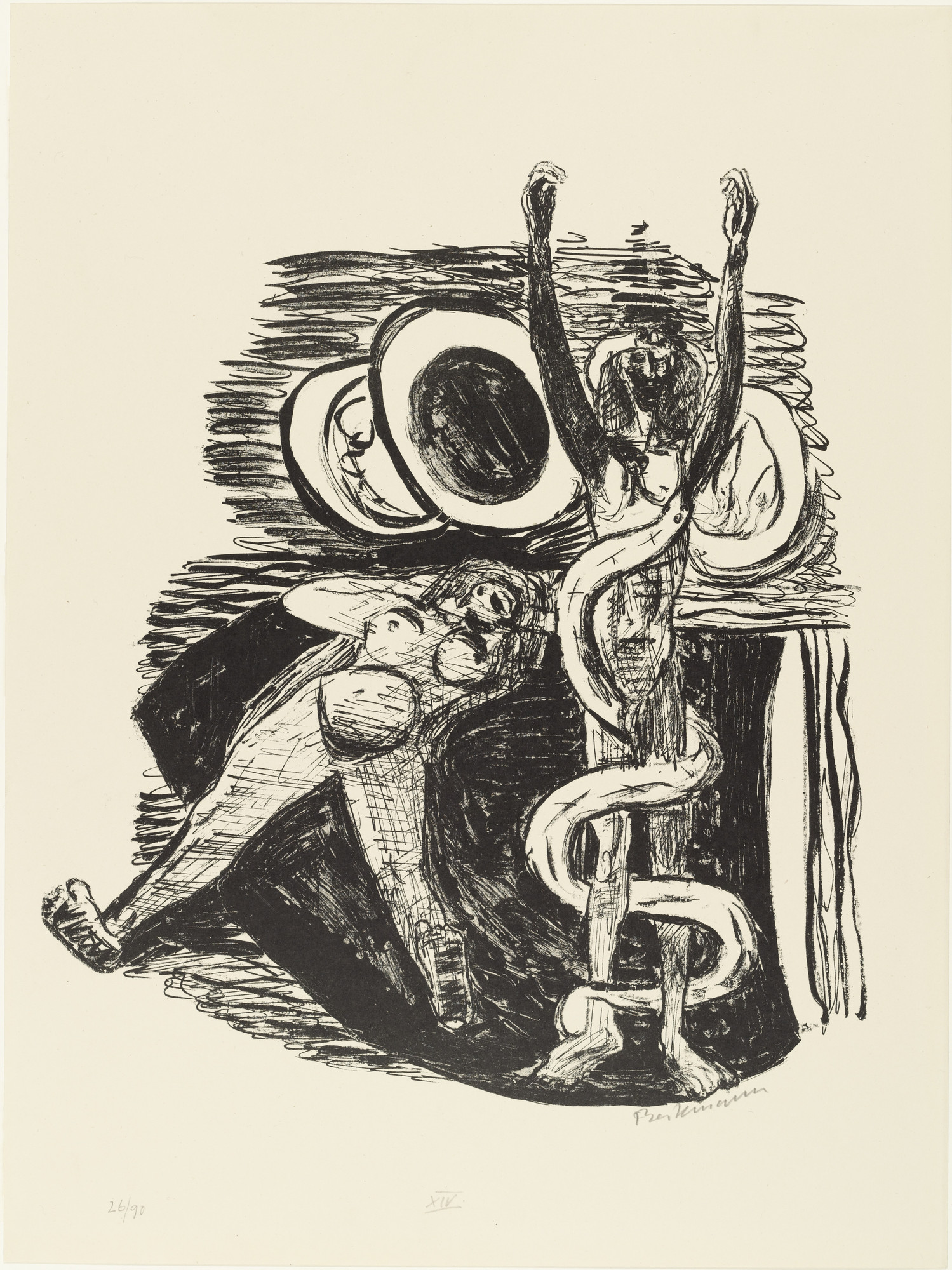 Max Beckmann. The Fall of Man (Sündenfall) from Day and Dream