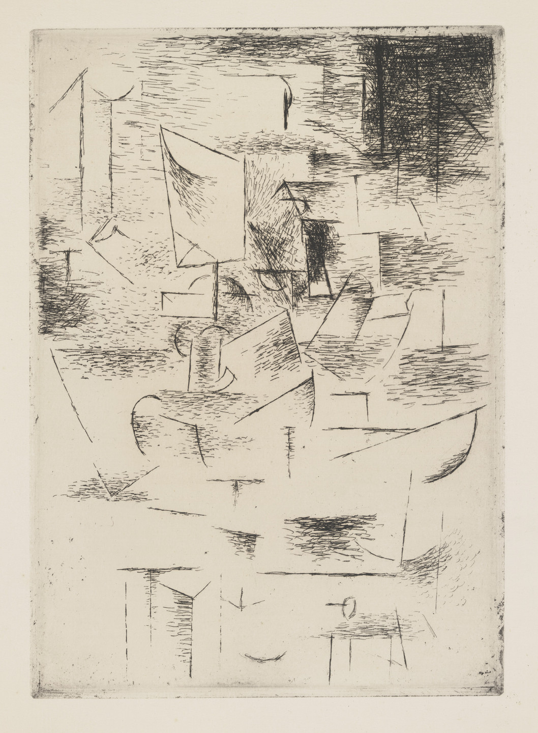 Pablo Picasso. The Table (La Table) (plate, folio 19) from Saint Matorel. 1910, published 1911