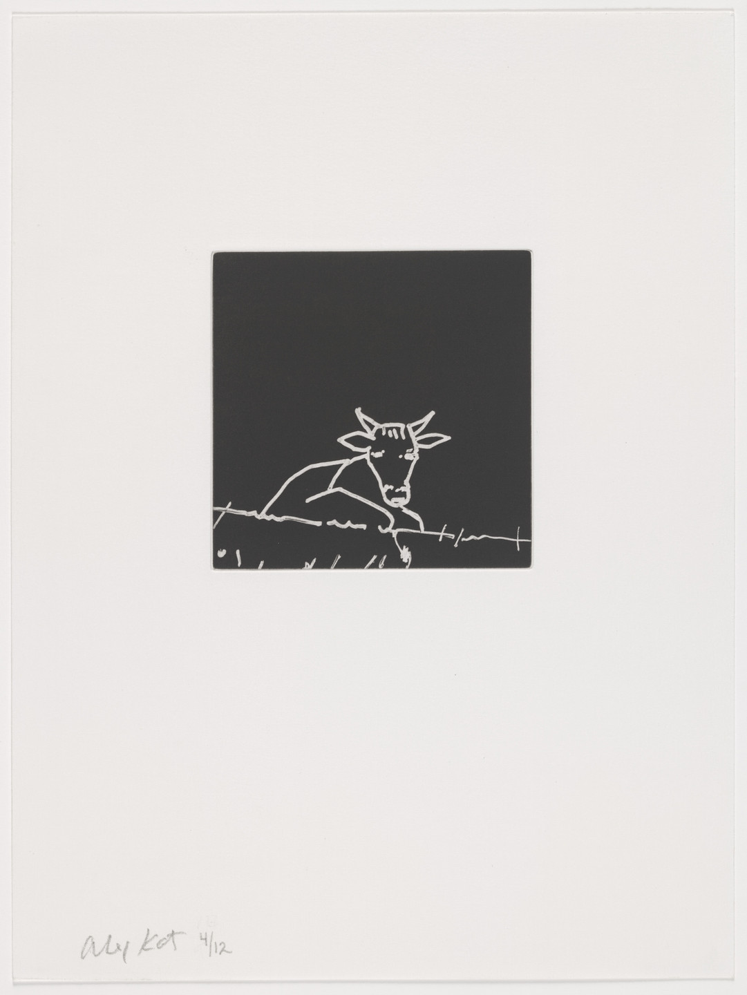 Alex Katz. Duplicate of plate (page 28) from Gloria. 2005