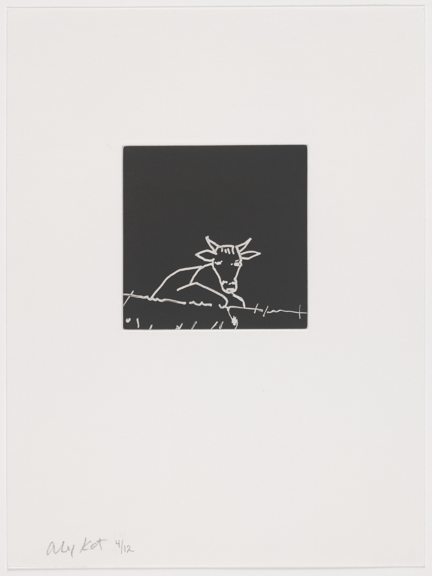 Alex Katz. Duplicate of plate (page 28) from Gloria