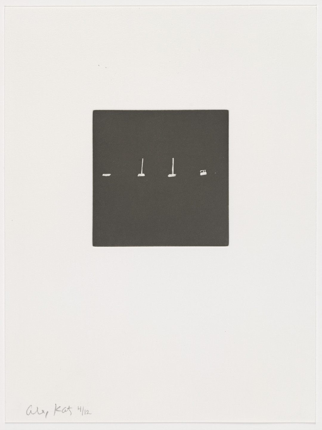 Alex Katz. Duplicate of plate (page 36) from Gloria. 2005