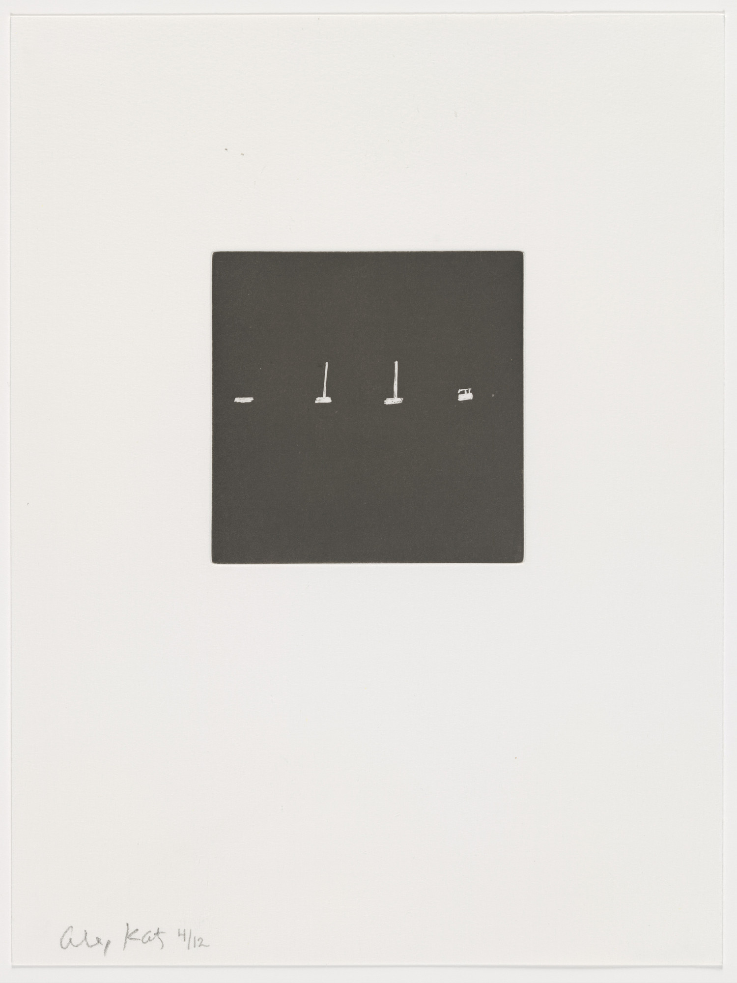 Alex Katz. Duplicate of plate (page 36) from Gloria
