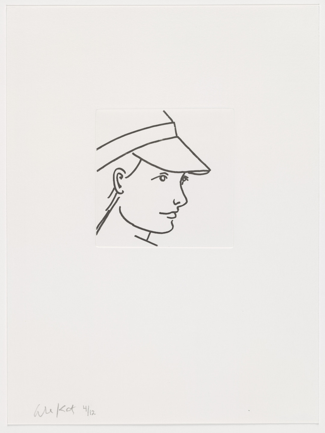 Alex Katz. Duplicate of plate (page 38) from Gloria. 2005