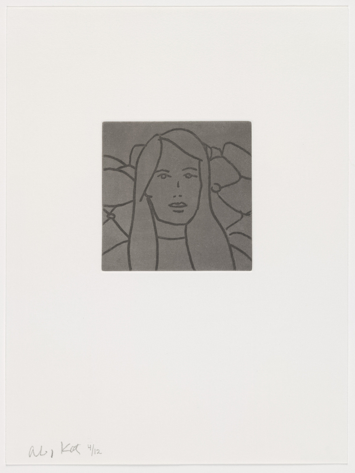 Alex Katz. Duplicate of plate (page 42) from Gloria