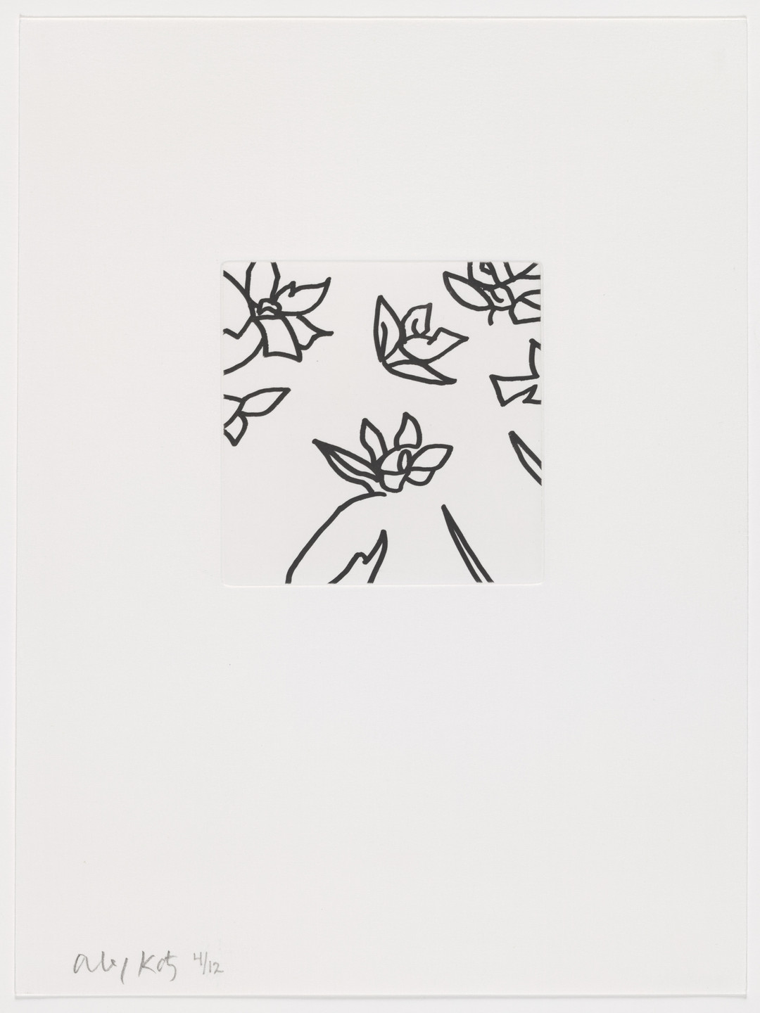 Alex Katz. Duplicate of plate (page 44) from Gloria. 2005