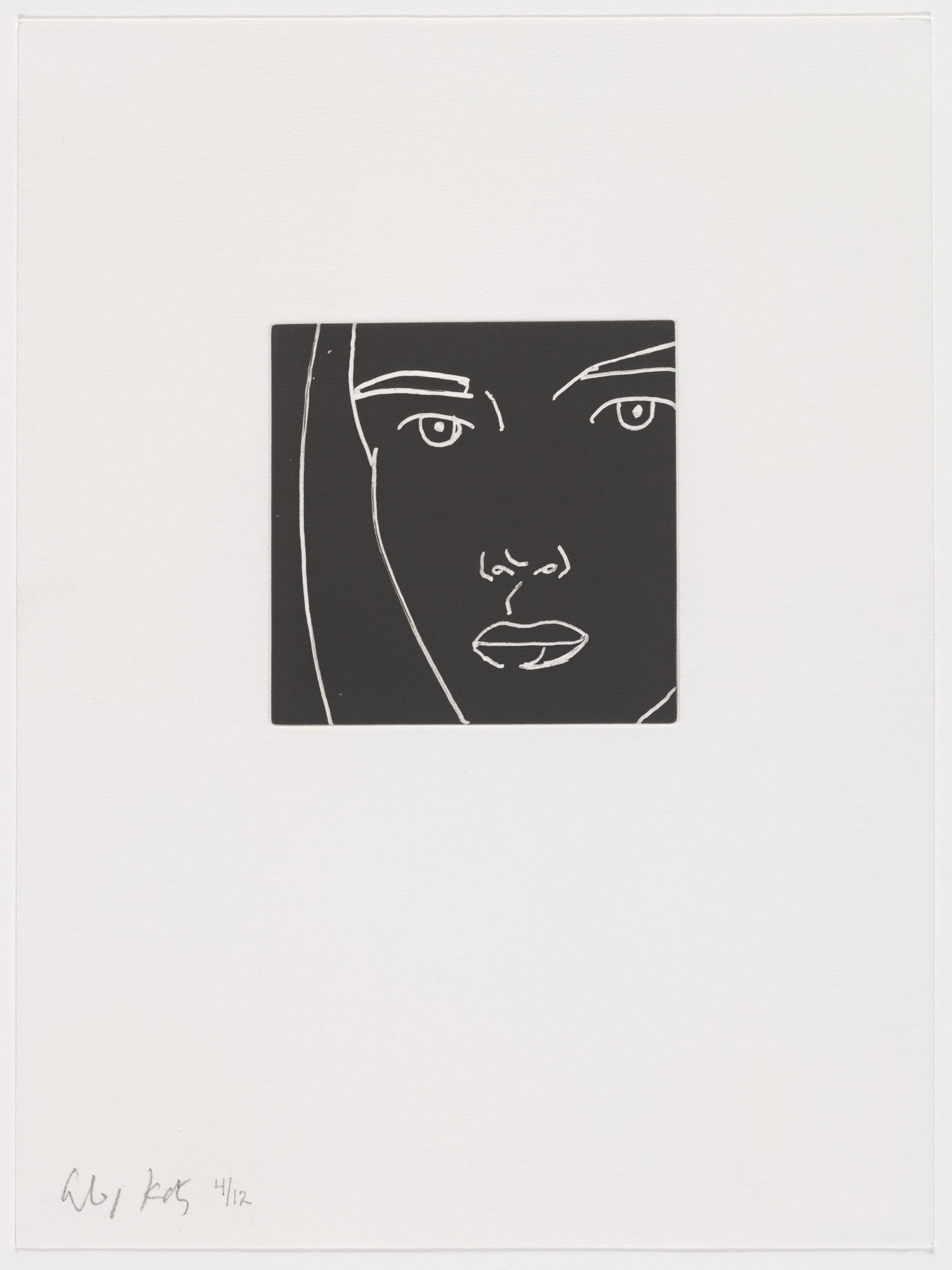 Alex Katz. Duplicate of plate (page 46) from Gloria