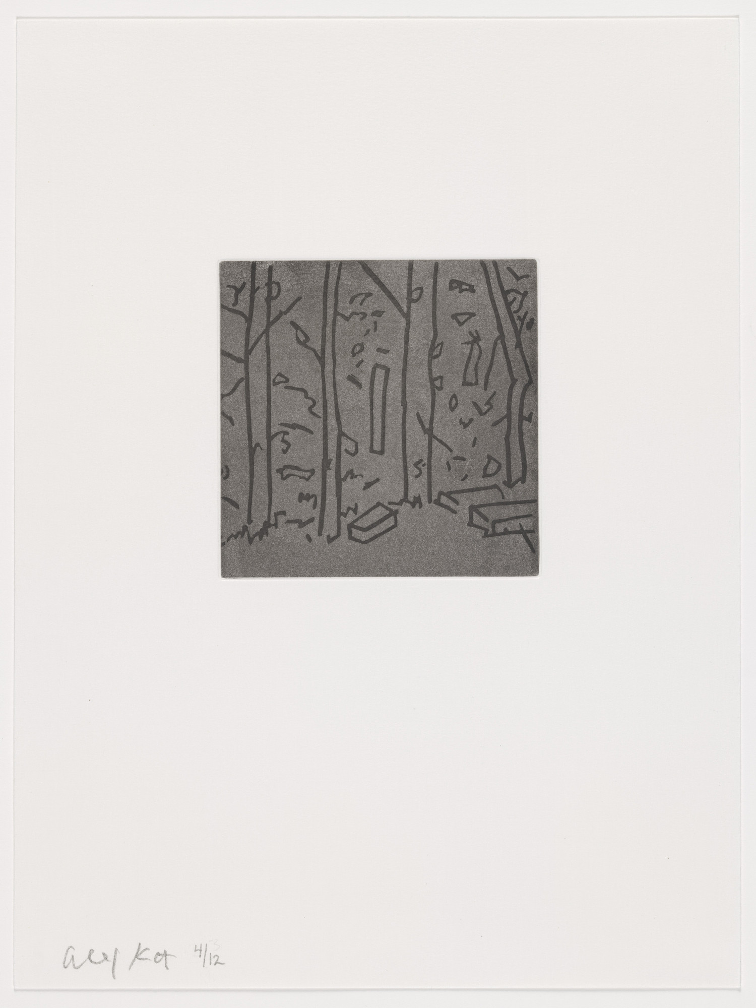 Alex Katz. Duplicate of plate (page 48) from Gloria