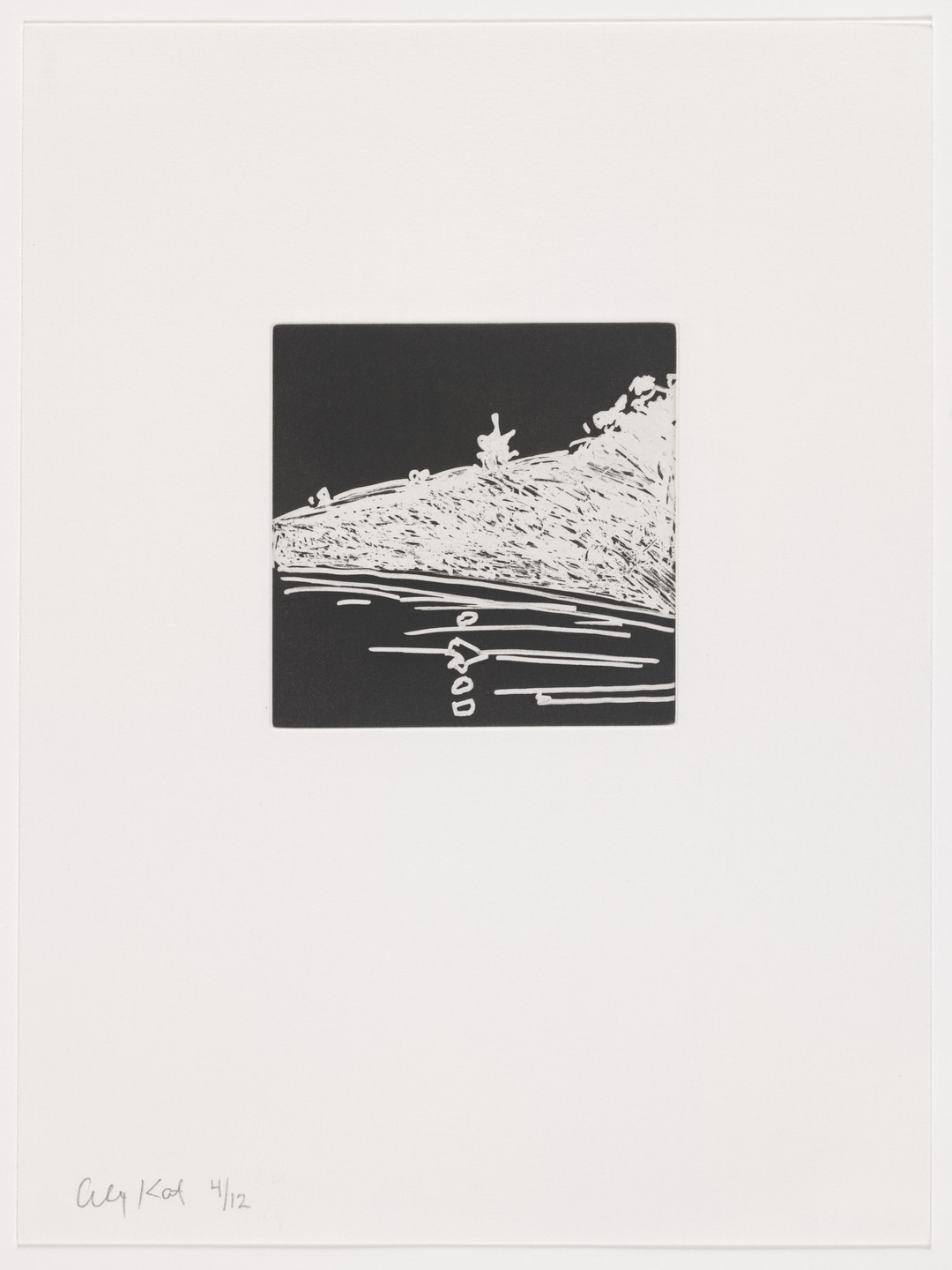 Alex Katz. Duplicate of plate (page 50) from Gloria. 2005