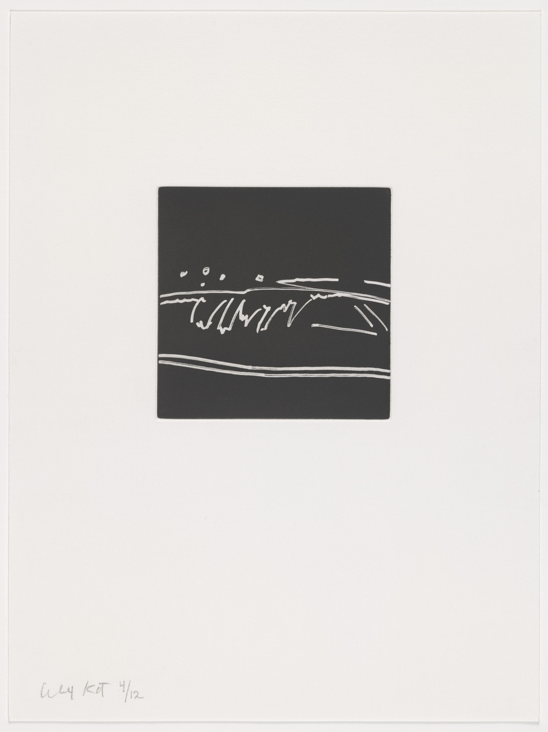 Alex Katz. Duplicate of plate (page 4) from Gloria. 2005