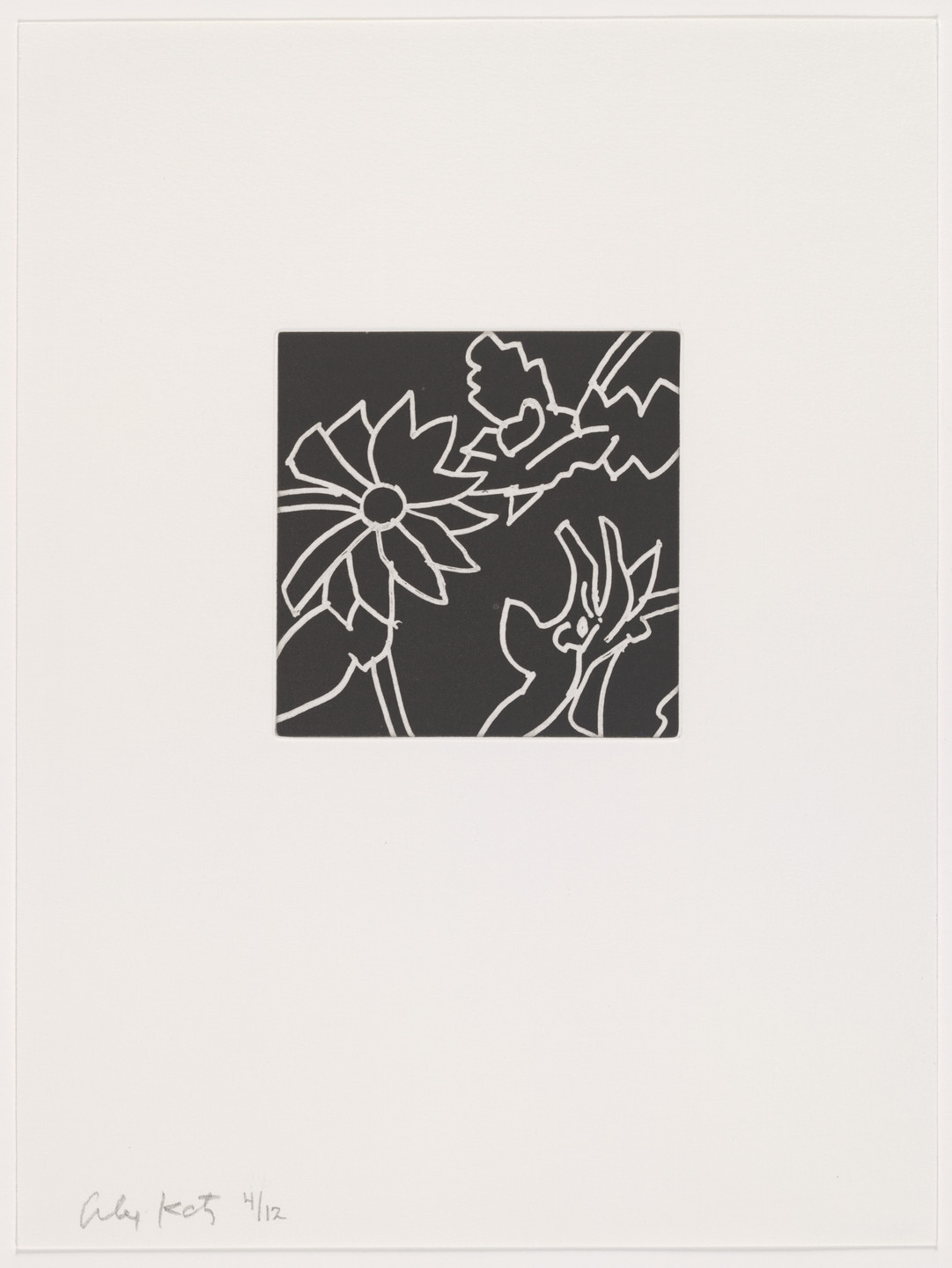 Alex Katz. Duplicate of plate (page 22) from Gloria. 2005