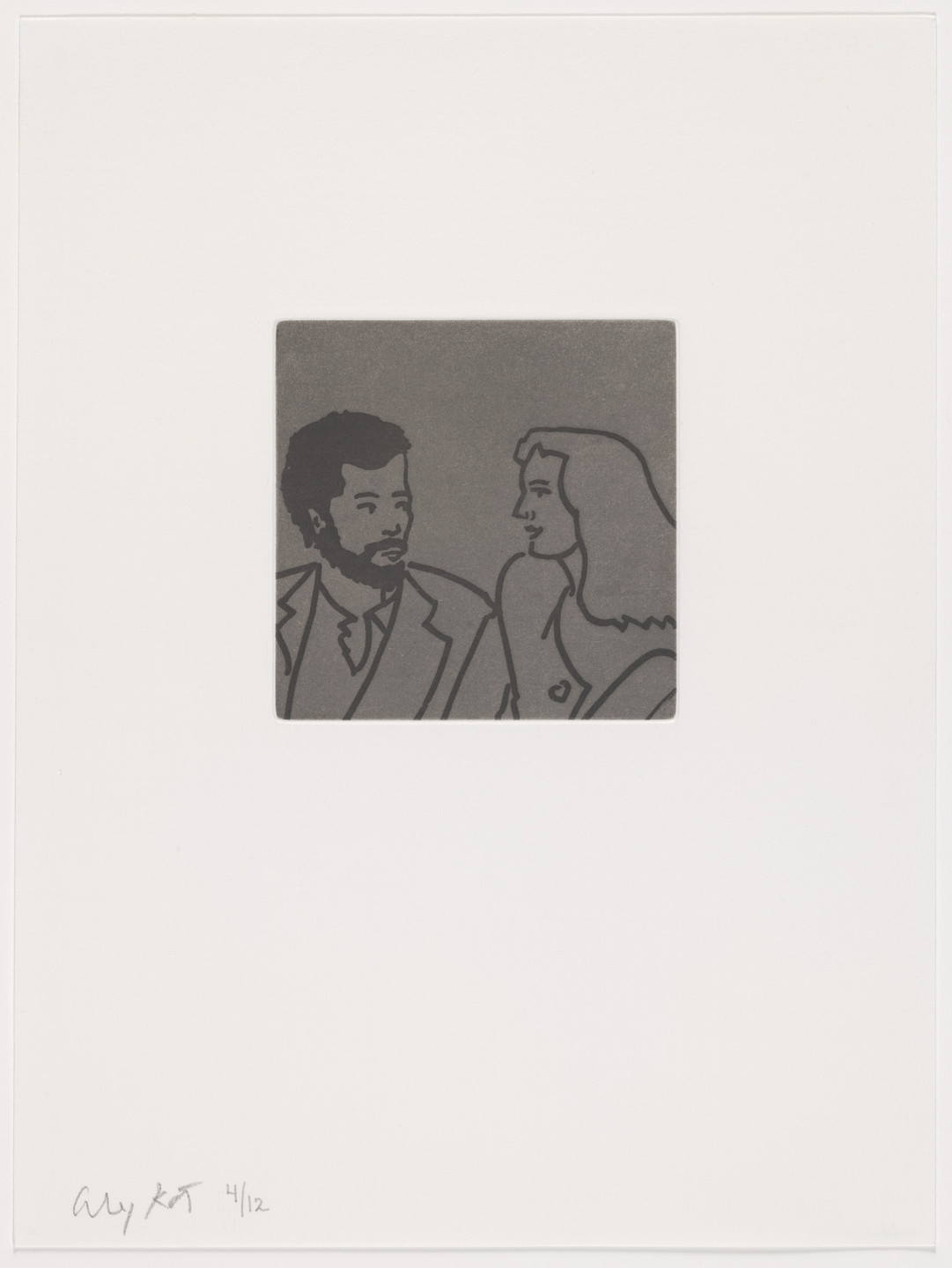 Alex Katz. Duplicate of plate (page 24) from Gloria. 2005