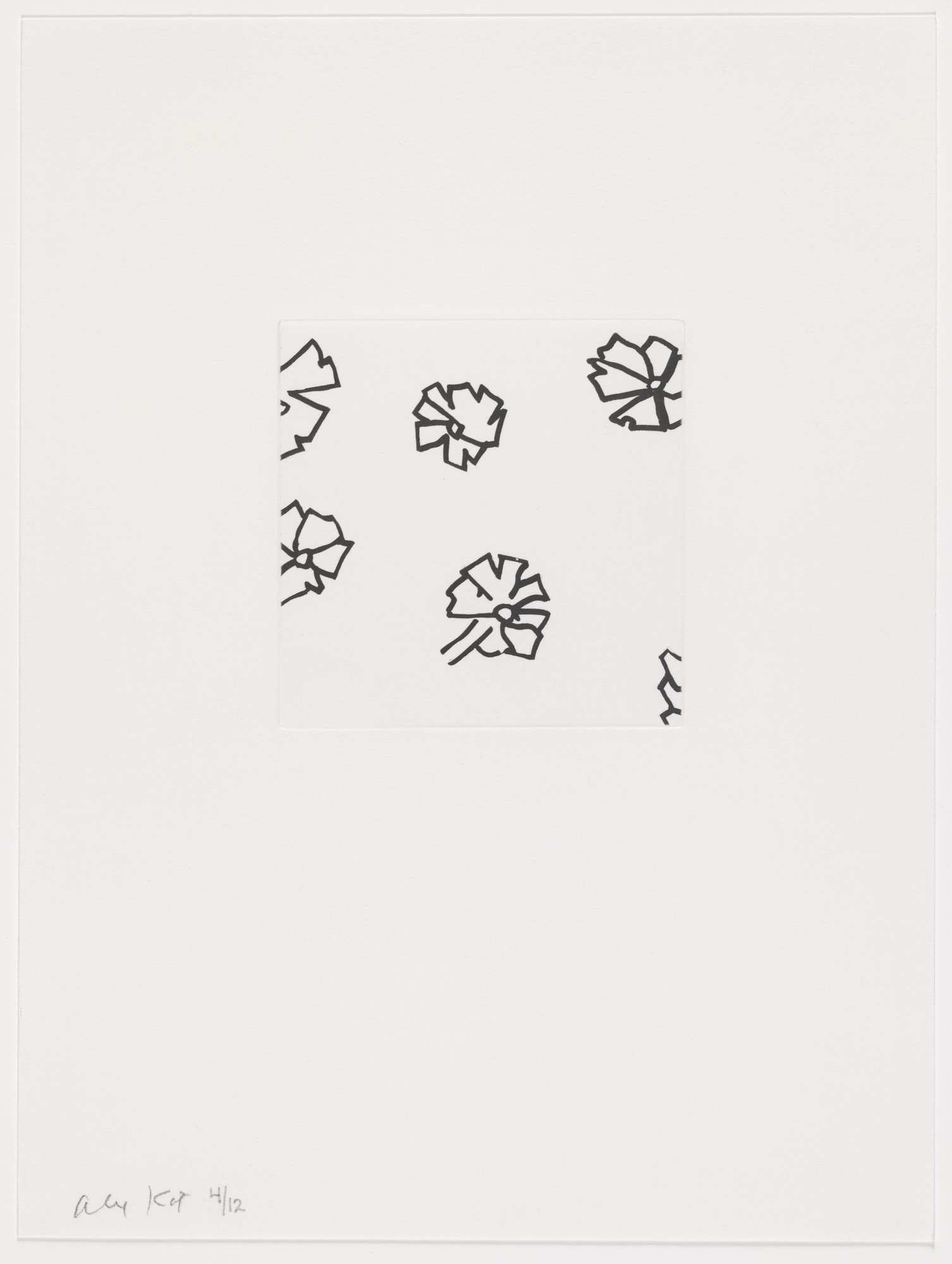 Alex Katz. Duplicate of plate (page 8) from Gloria