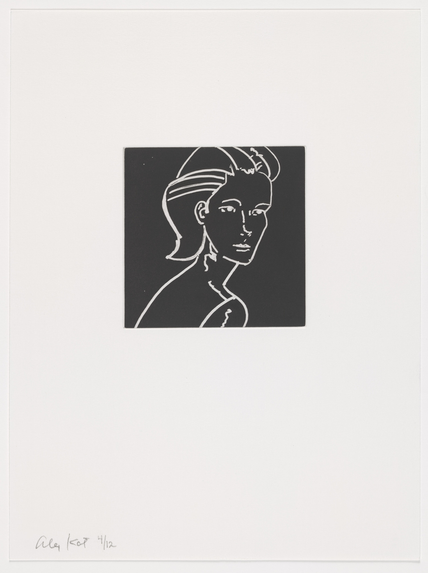 Alex Katz. Duplicate of plate (page 10) from Gloria
