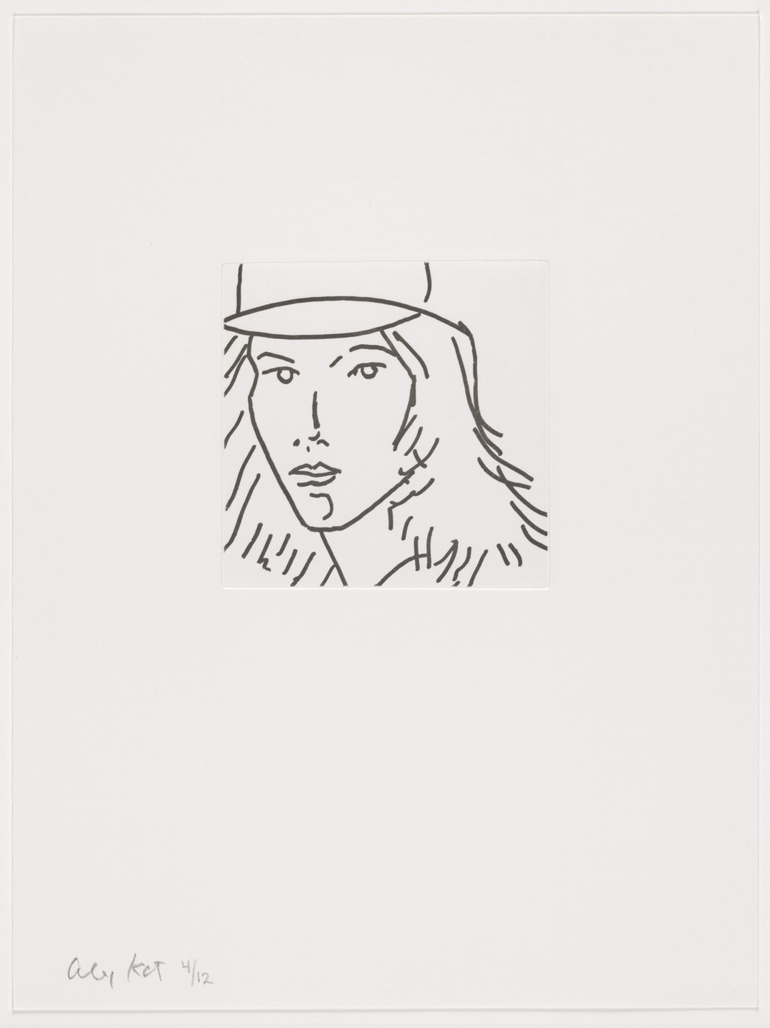 Alex Katz. Duplicate of plate (page 14) from Gloria. 2005