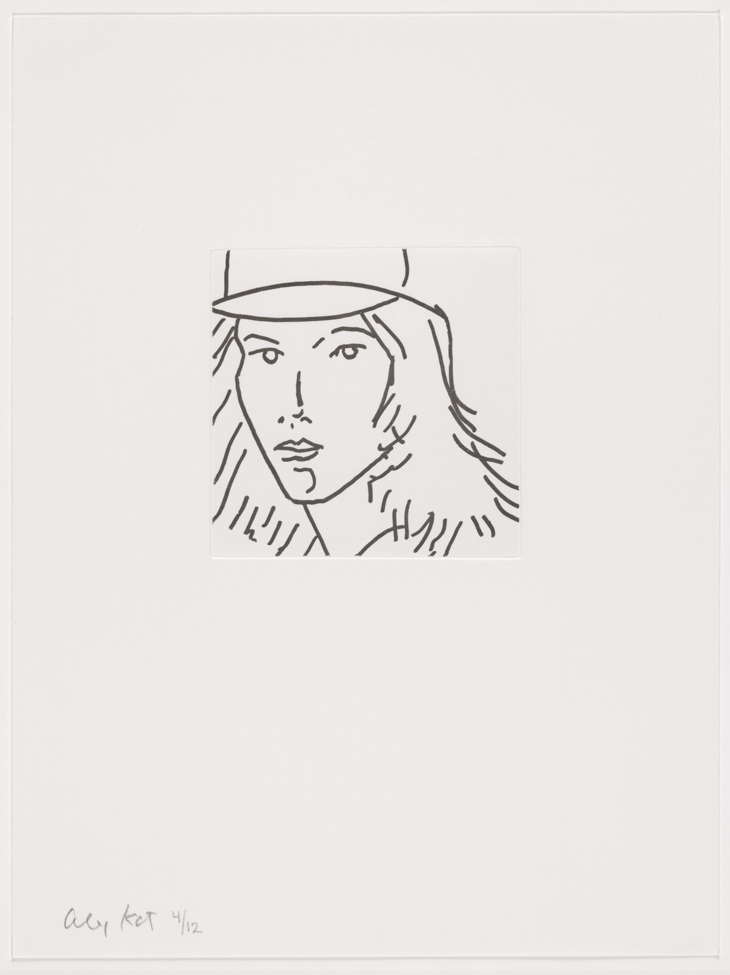 Alex Katz. Duplicate of plate (page 14) from Gloria