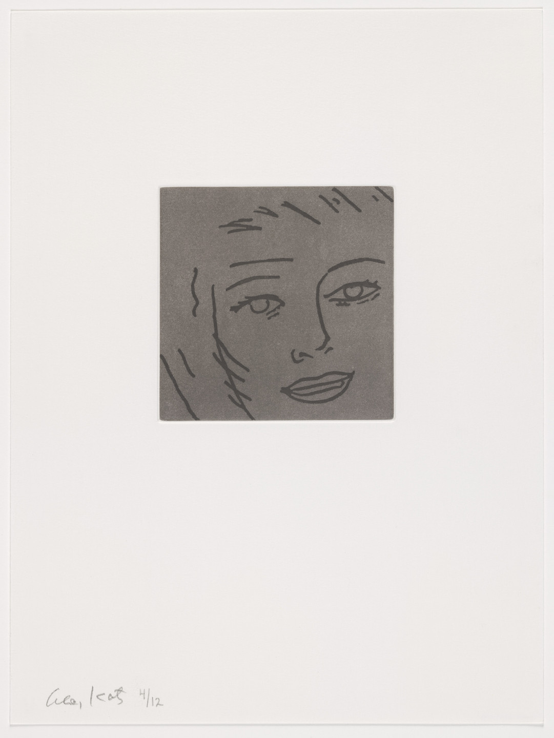 Alex Katz. Duplicate of plate (page 18) from Gloria. 2005