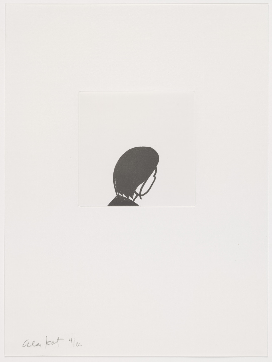 Alex Katz. Duplicate of plate (page 20) from Gloria. 2005