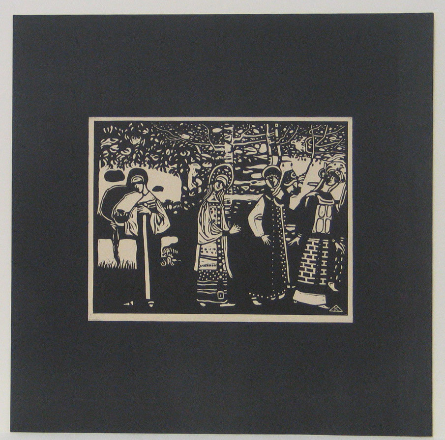 Vasily Kandinsky. The Women in the Woods (Les Femmes aux Bois) from Xylographs (Xylographies)
