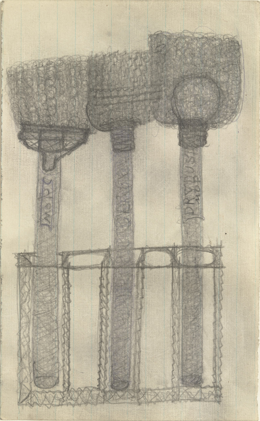 Pearl Blauvelt. Three Dry Mops. c. 1940