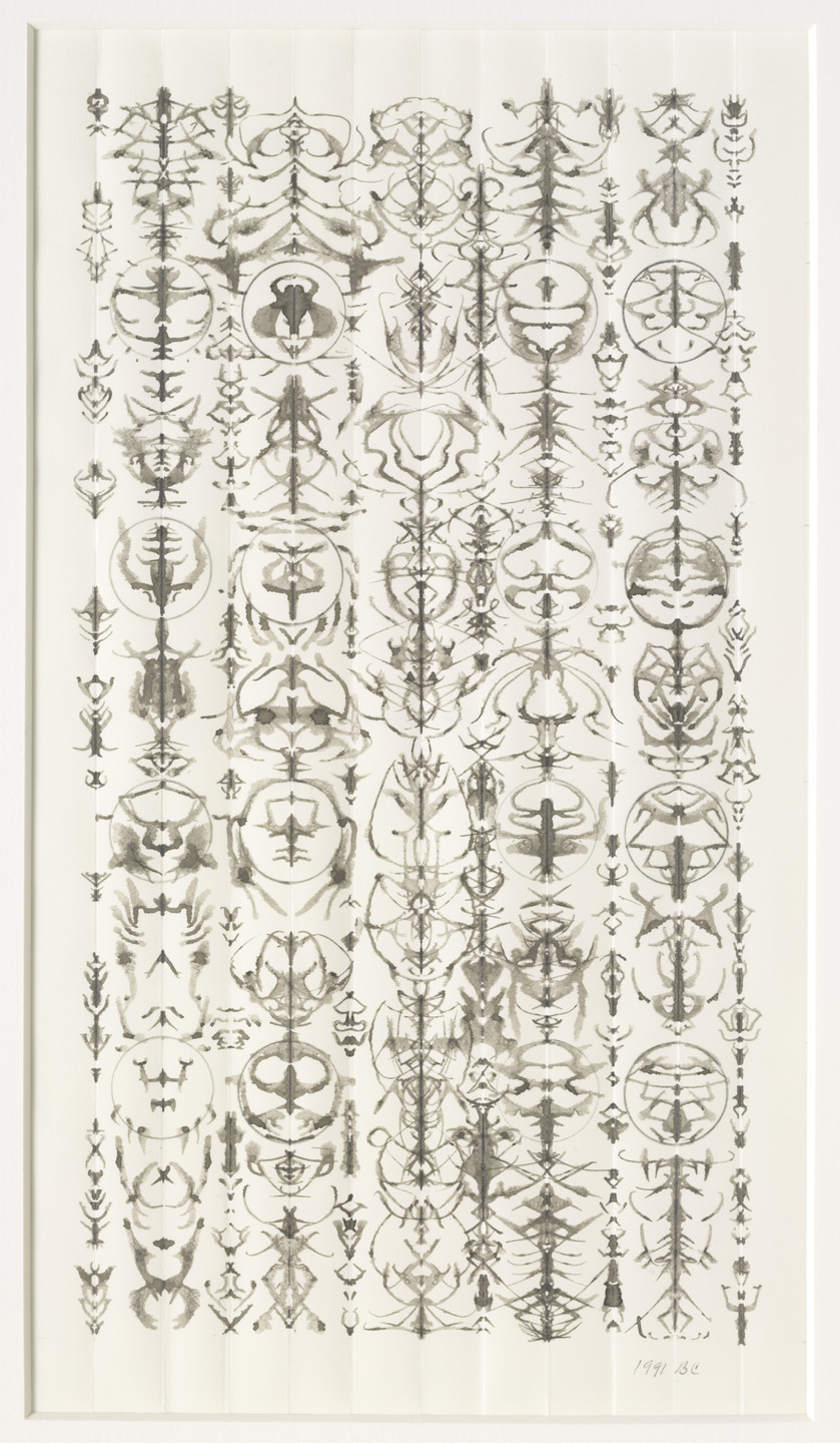 Bruce Conner. INKBLOT DRAWING. August 17, 1991