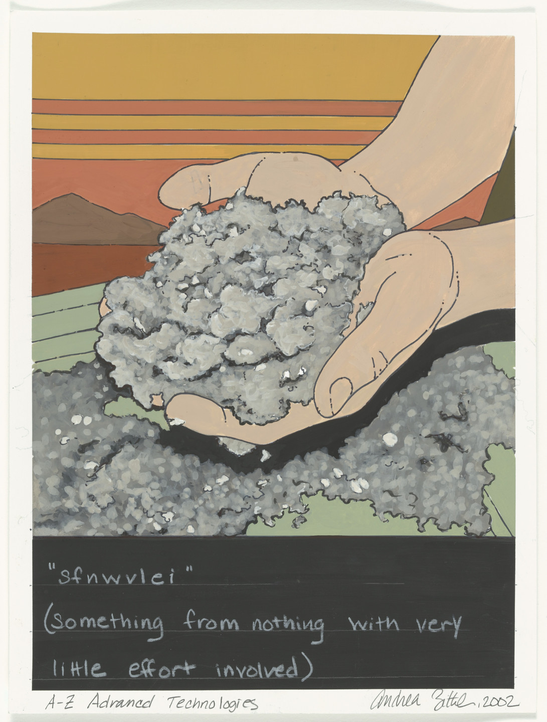 Andrea Zittel. sfnwvlei (something from nothing with very little effort involved) studies #1-6. 2002
