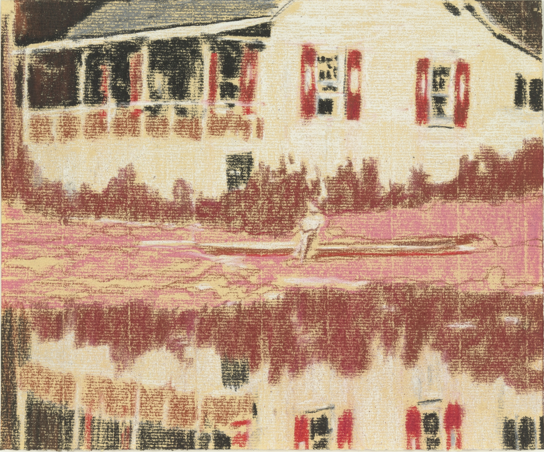 Peter Doig. Camp Forestia. 1996