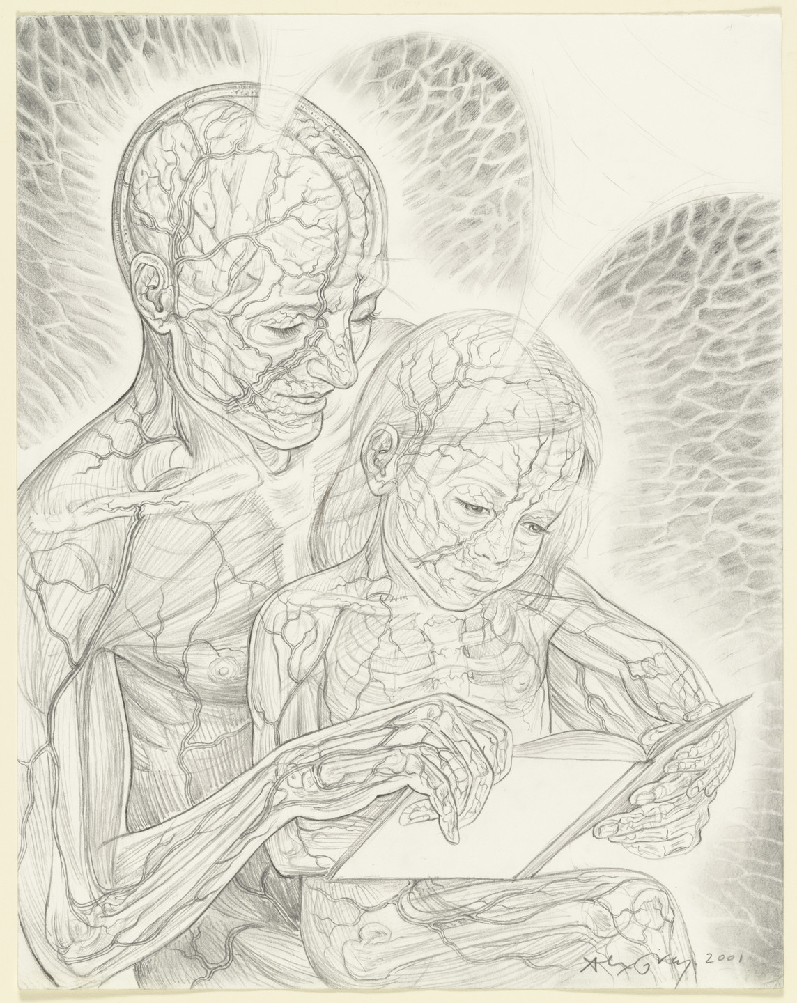 Alex Grey. Study for Reading. 2001