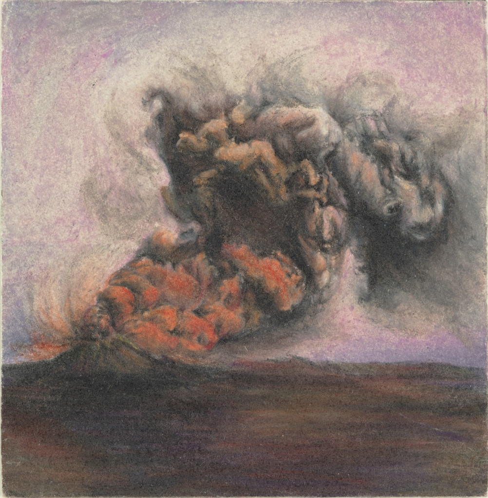 Untitled (Lavender Sky Volcano)